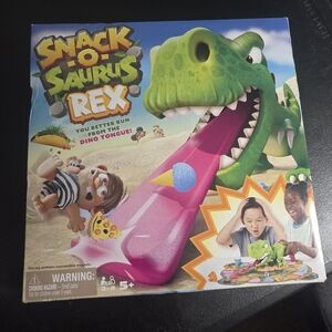 Snack-O-Saurus Rex Dinosaur Game - Green and Pink